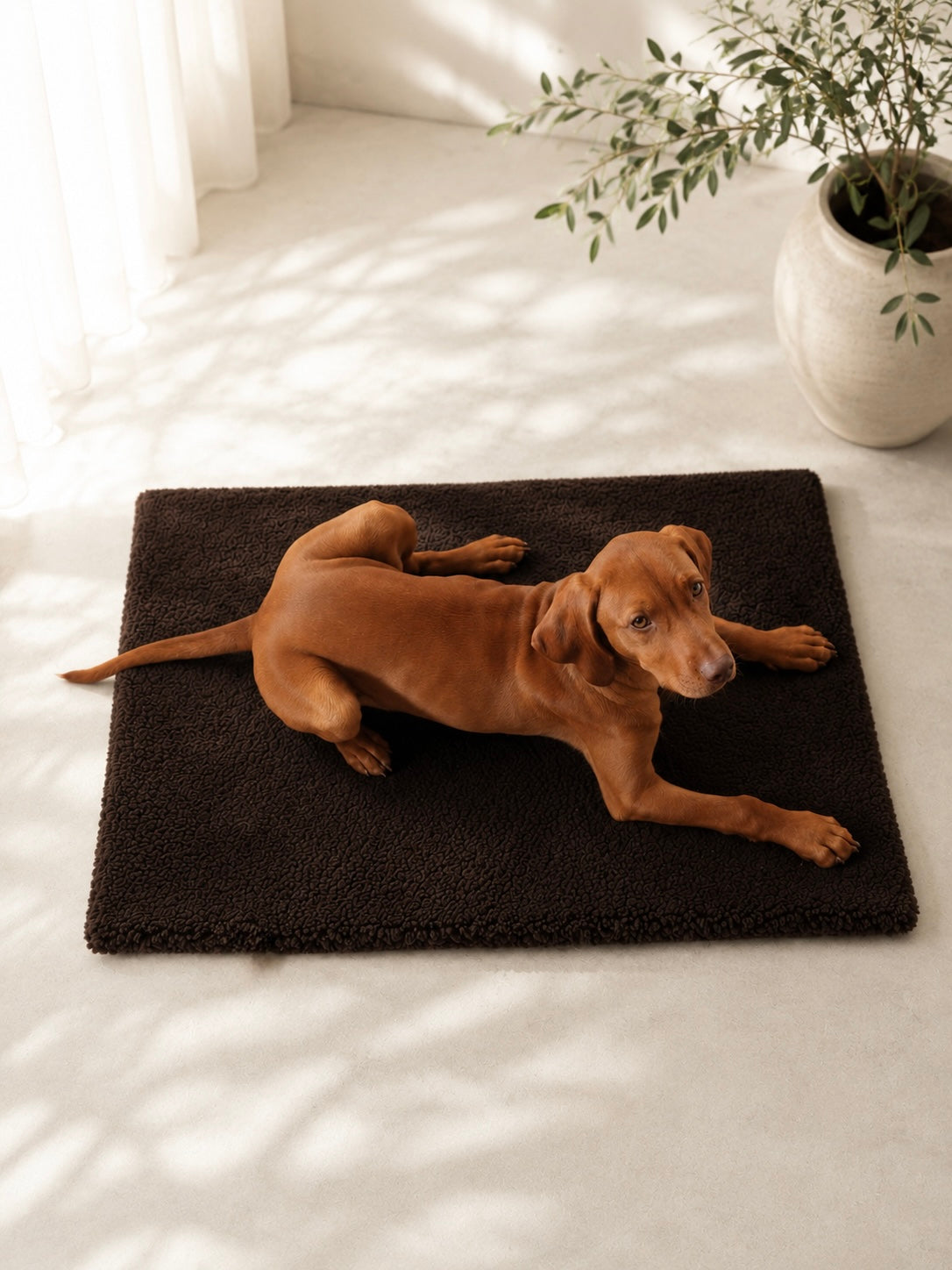 Faltbare Hundedecke darkbrown